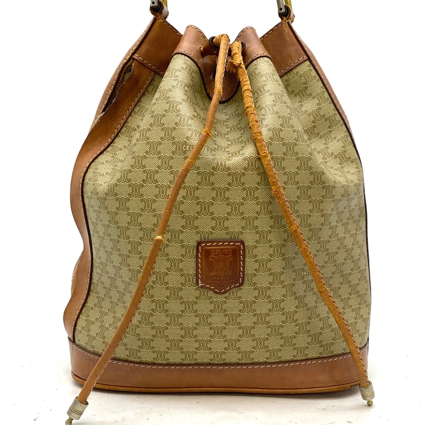 Celine Shoulder Bag Drawstring Macadam Travel