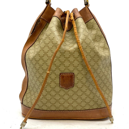 Celine Shoulder Bag Drawstring Macadam Travel