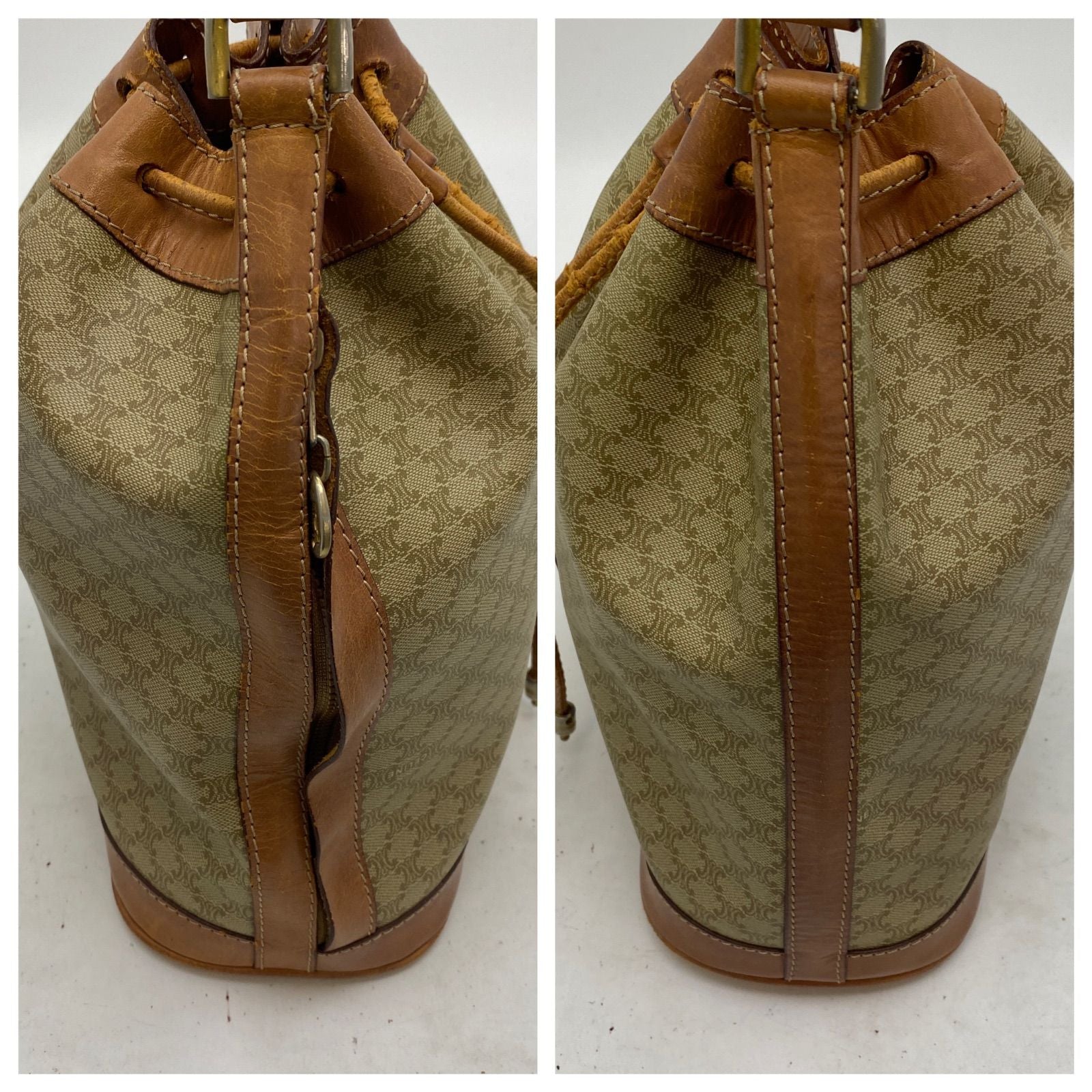 Celine Shoulder Bag Drawstring Macadam Travel — view 5