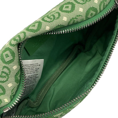 Gucci Waist Pouch Interlocking Children's Green Ivory Red Leather — view 7