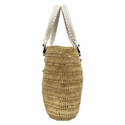 Balenciaga Tote City Small Basket Ivory White Leather — view 4