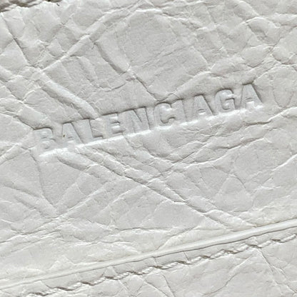 Balenciaga Tote City Small Basket Ivory White Leather — view 9