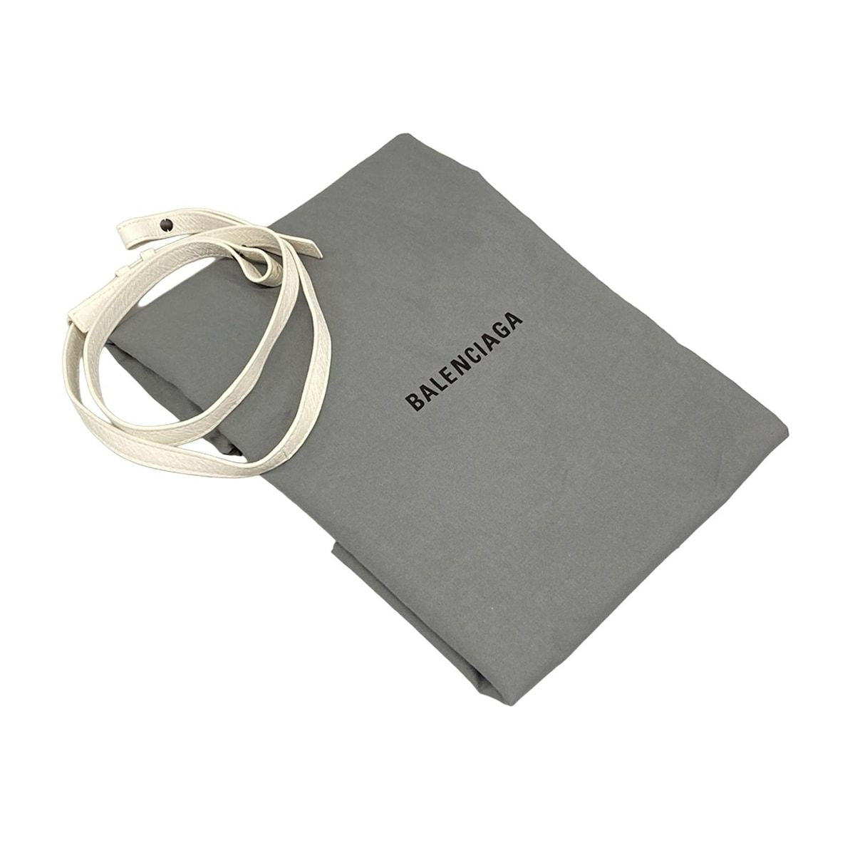 Balenciaga Tote City Small Basket Ivory White Leather — view 8