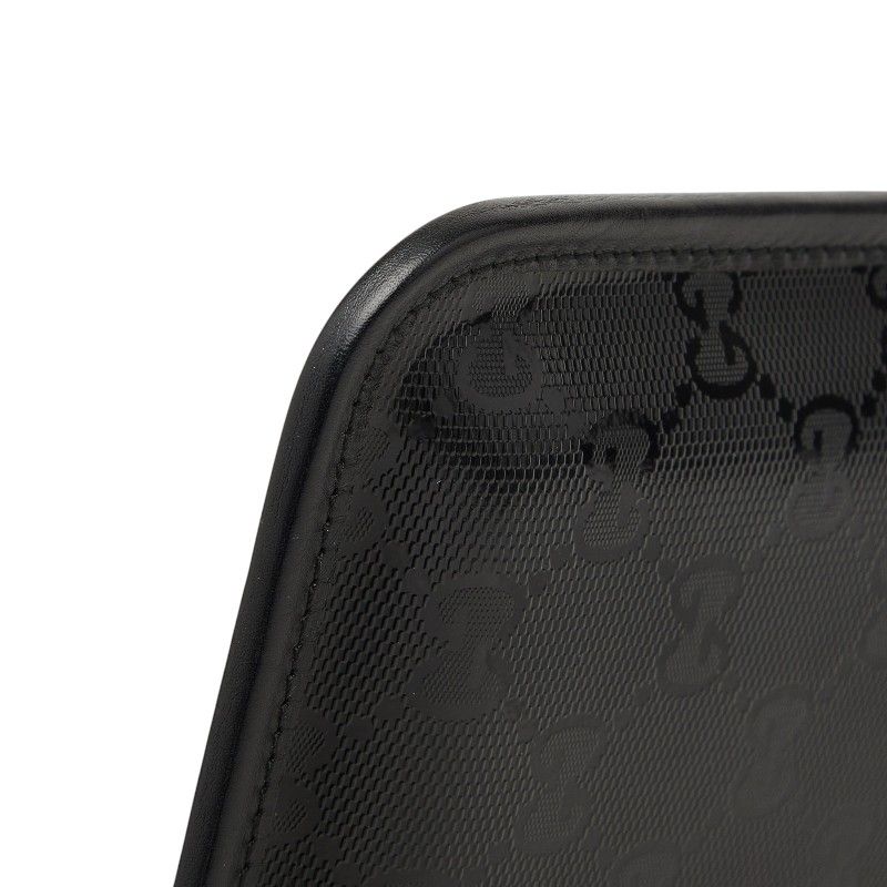 Gucci GG Supreme Sherry Line iPad Case Black Leather — view 5
