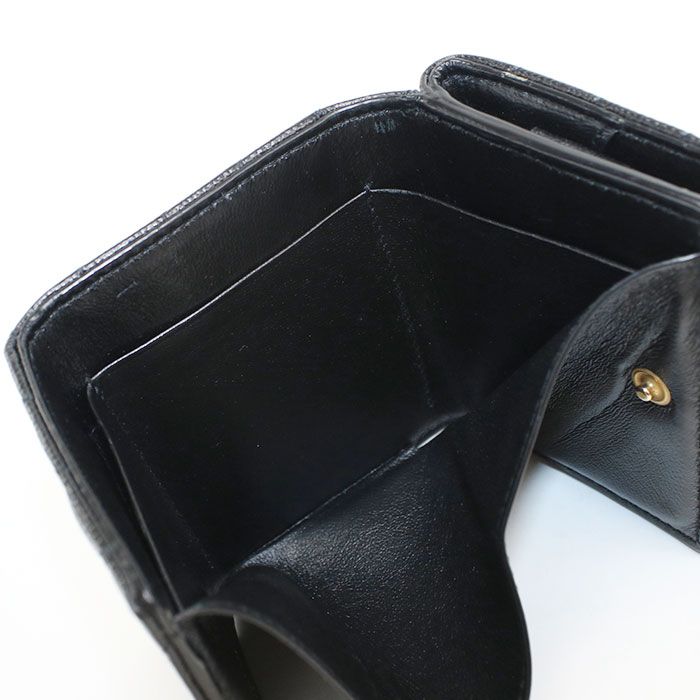 Saint Laurent Origami Tiny Wallet YSL Monogram Trifold Calf — view 4