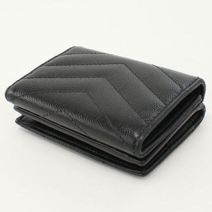 Saint Laurent Origami Tiny Wallet YSL Monogram Trifold Calf — view 2