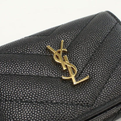 Saint Laurent Origami Tiny Wallet YSL Monogram Trifold Calf — view 6