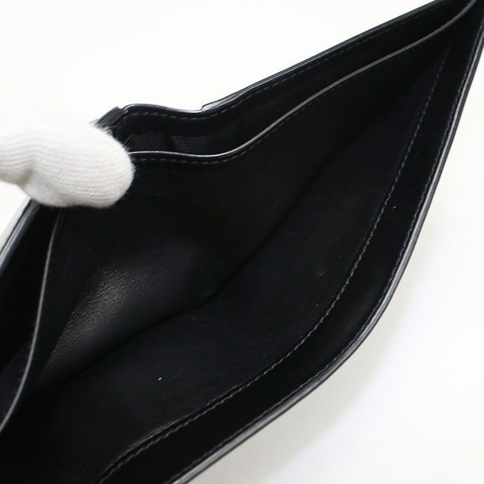 Saint Laurent Wallet with Coin Pass TinY Cassandra East West Bifold Calf — view 4