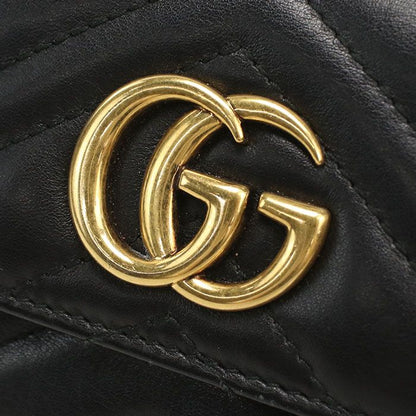 Gucci GG Marmont Trifold Wallet Quilted Leather — view 4