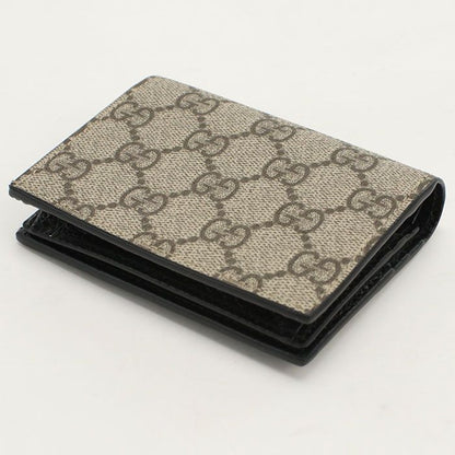 Gucci Card Case Wallet GG Supreme Bifold Leather — view 2