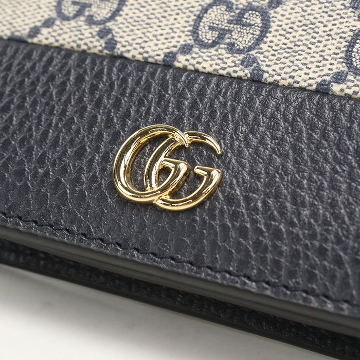 Gucci Card Case Wallet GG Supreme Bifold Leather — view 4