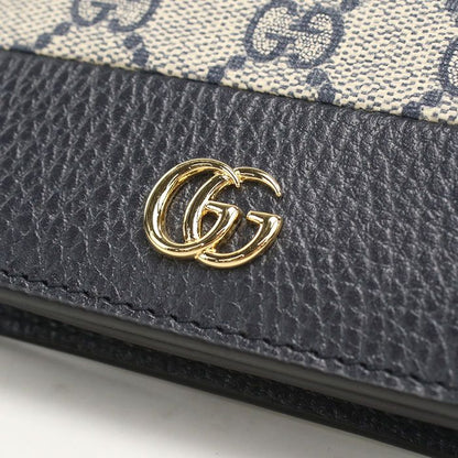Gucci Card Case Wallet GG Supreme Bifold Leather — view 4