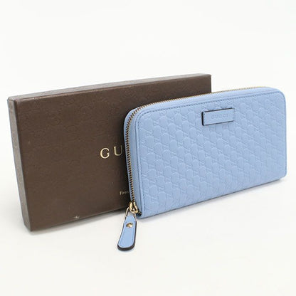 Gucci Micro Guccissima Wallet Zip Around Leather