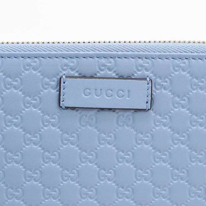 Gucci Micro Guccissima Wallet Zip Around Leather — view 6