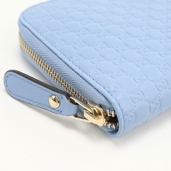 Gucci Micro Guccissima Wallet Zip Around Leather — view 5
