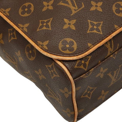 Louis Vuitton Monogram Aves Crossbody Shoulder Bag Brown Leather — view 6