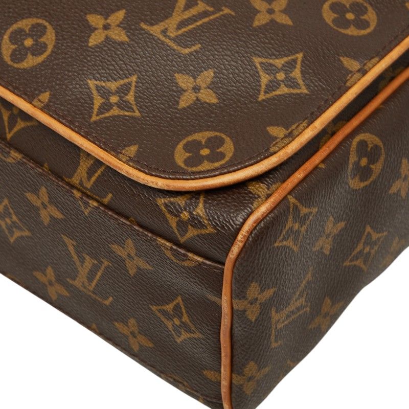 Louis Vuitton Monogram Aves Crossbody Shoulder Bag Brown Leather — view 5