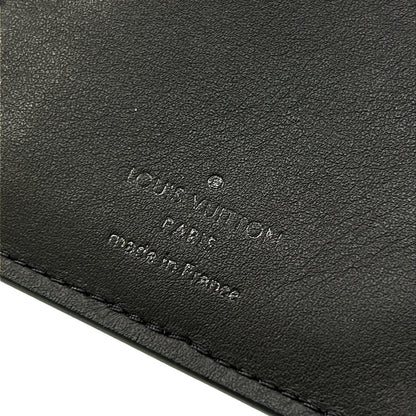 Louis Vuitton Wallet Taurillon Monogram Portefeuille Brazza Noir Leather Cowhide — view 6