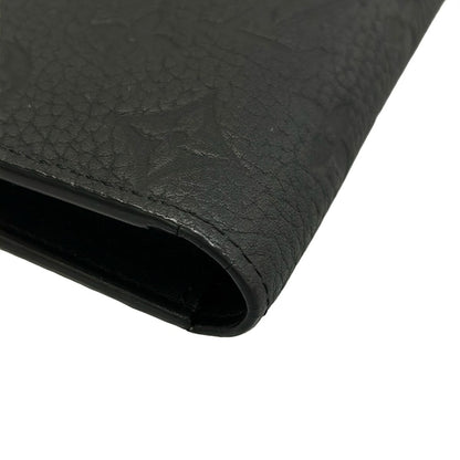 Louis Vuitton Wallet Taurillon Monogram Portefeuille Brazza Noir Leather Cowhide — view 8