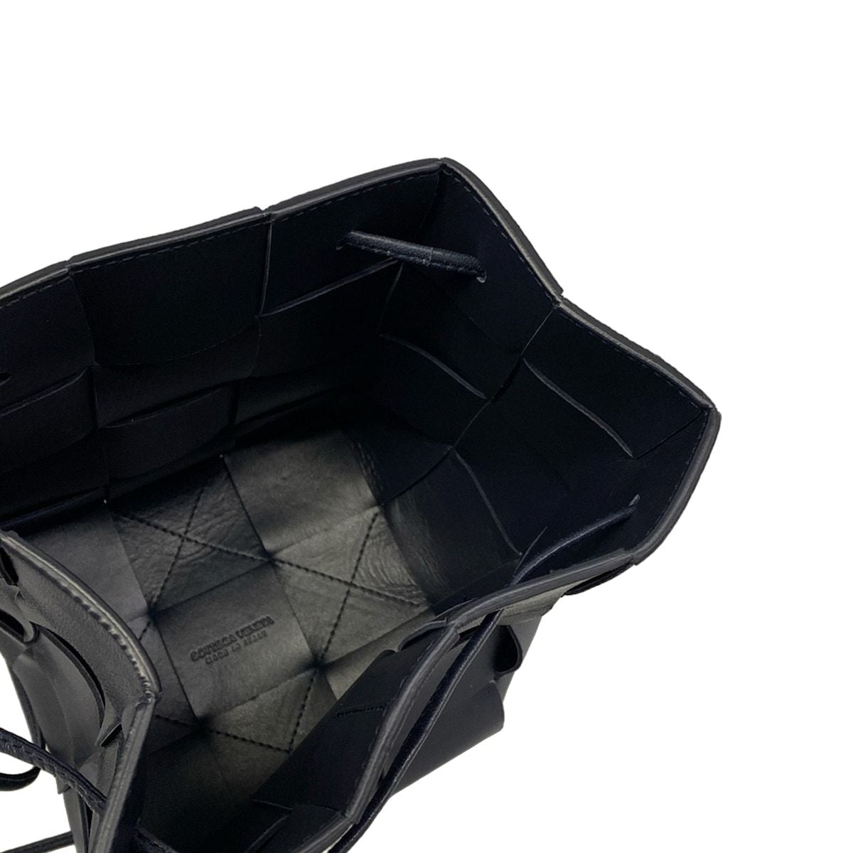 Bottega Veneta Shoulder Bag Small Cassette Crossbody Navy Leather — view 7