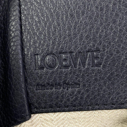 Loewe Handbag Hammock Drawstring Bag Small Navy Leather — view 9