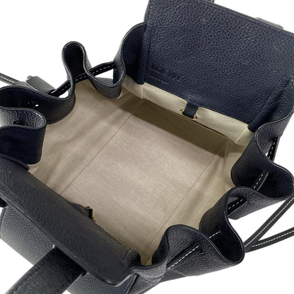 Loewe Handbag Hammock Drawstring Bag Small Navy Leather — view 7
