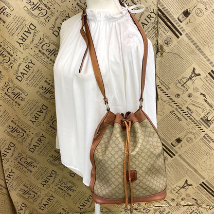 Celine Shoulder Bag Drawstring Macadam Travel — view 3