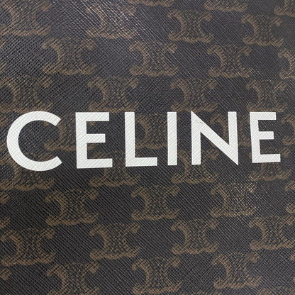 Celine Tote Mini Vertical Cover Black Dark Brown Leather — view 9