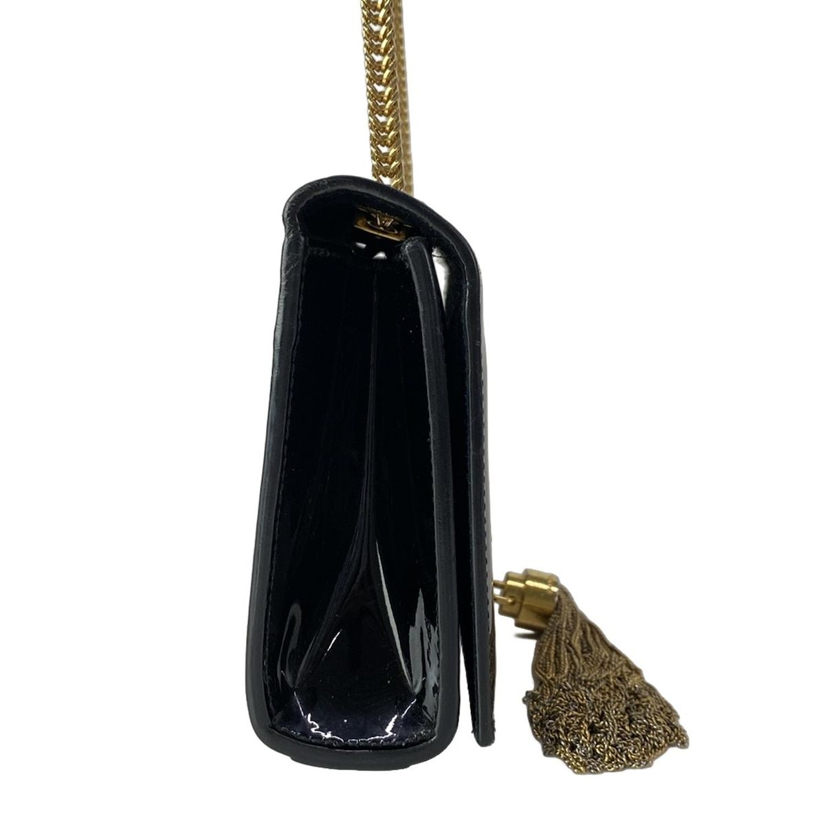 Saint Laurent Paris Shoulder Bag Kate Black Chain Leather — view 2