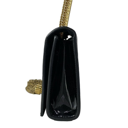 Saint Laurent Paris Shoulder Bag Kate Black Chain Leather — view 4