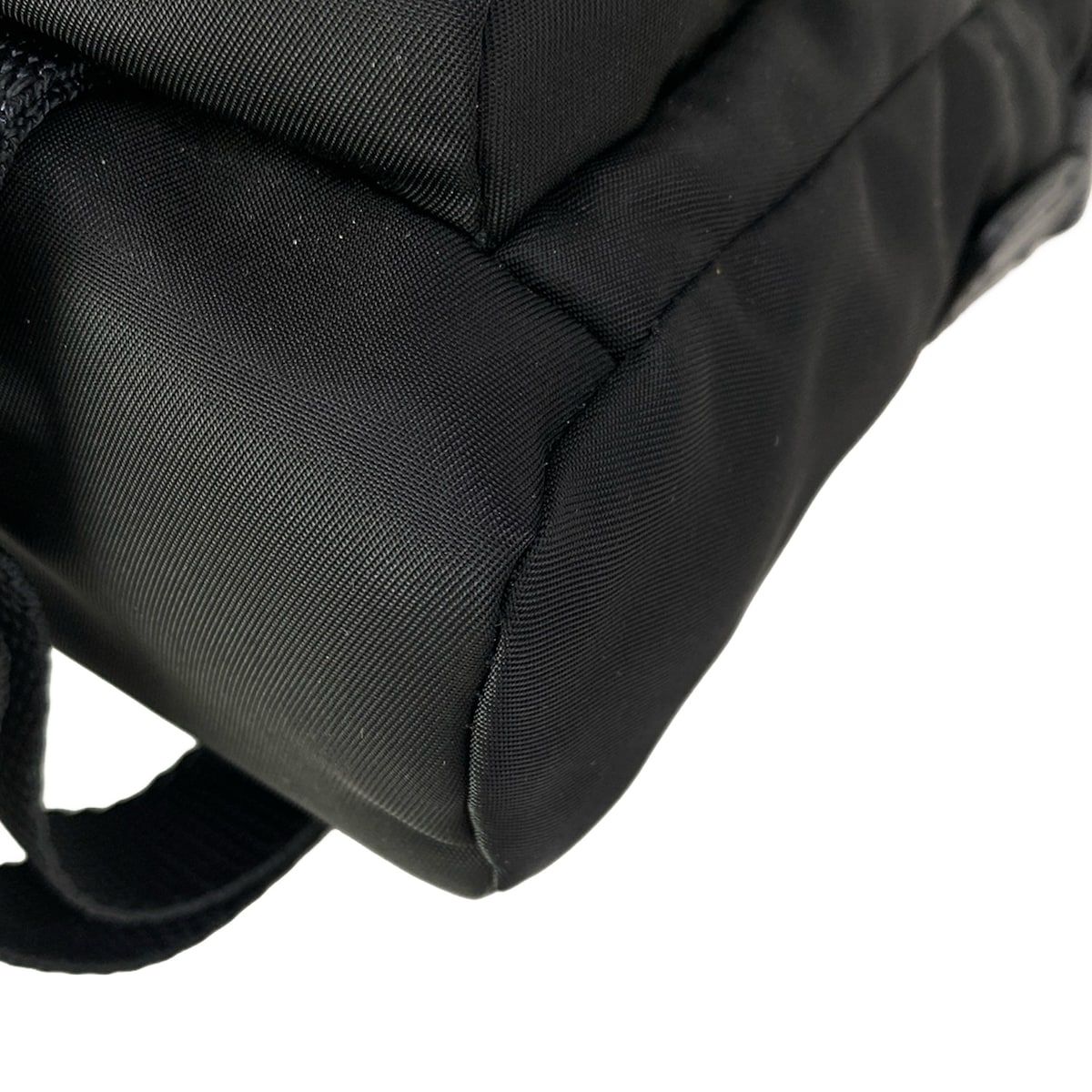 Prada Shoulder Bag Black Navy Multi My Character Initial Attached Leather — view 6