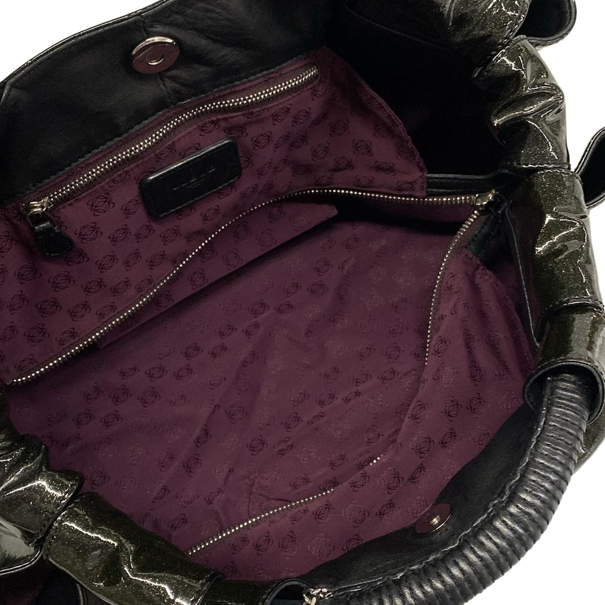 Loewe Handbag Nappa Aire Black Lame Leather — view 7