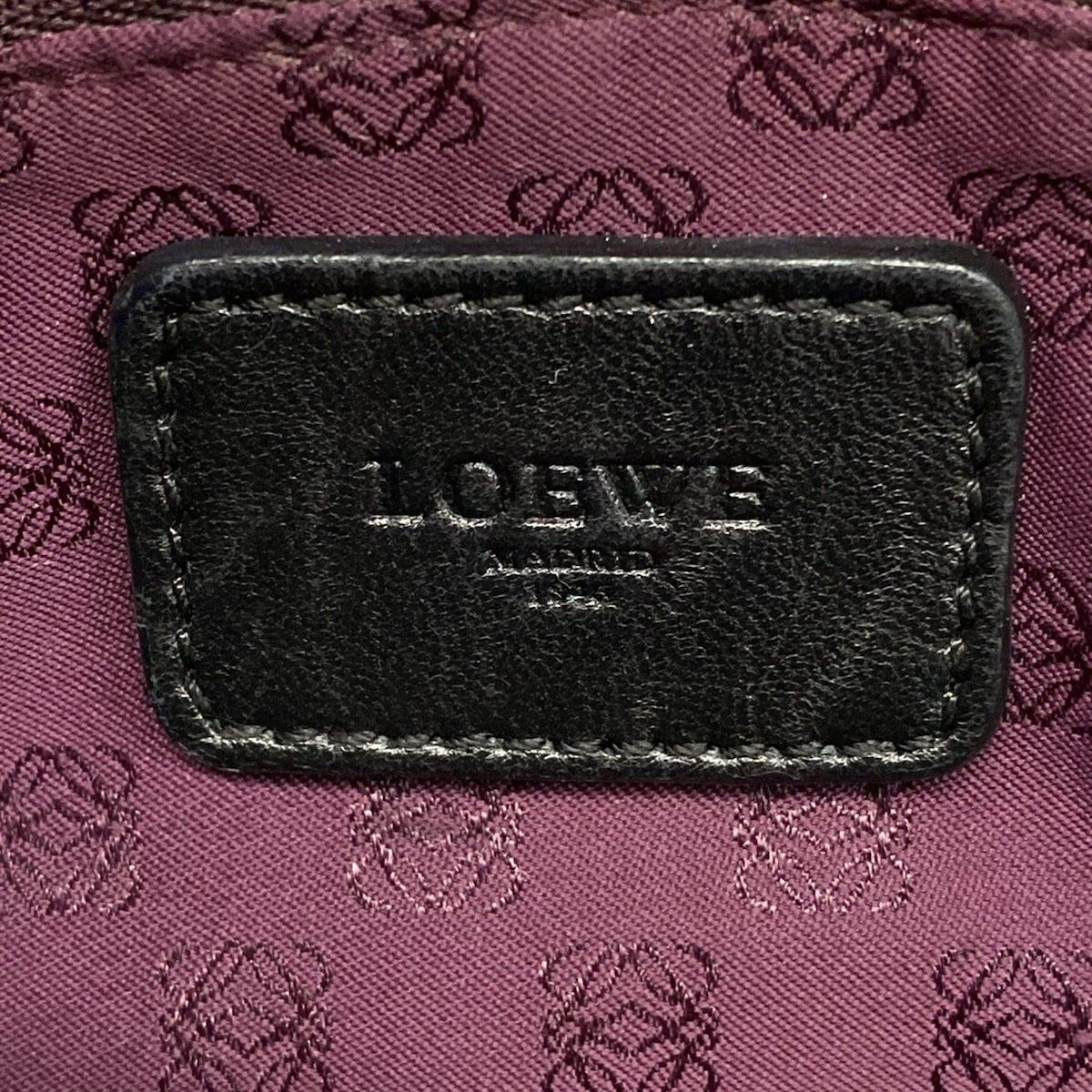 Loewe Handbag Nappa Aire Black Lame Leather — view 8