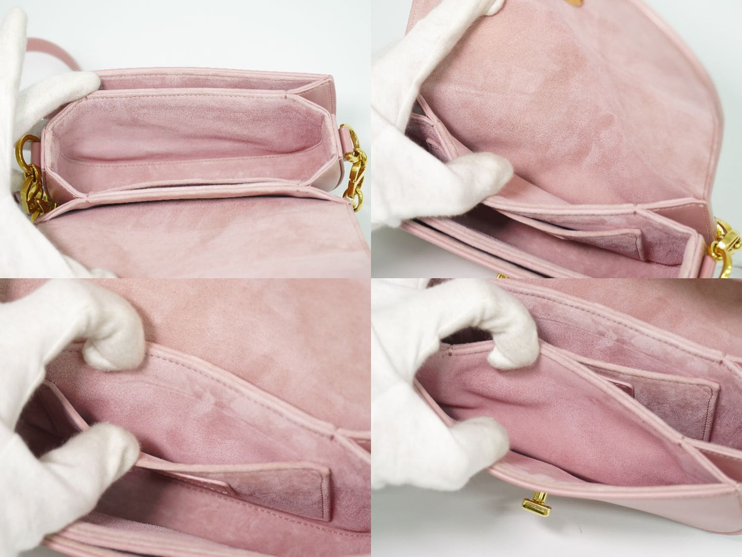 Dior 30 Montane Avenue Shoulder Bag Pochette Leather Pink — view 8