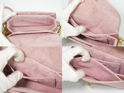 Dior 30 Montane Avenue Shoulder Bag Pochette Leather Pink — view 8