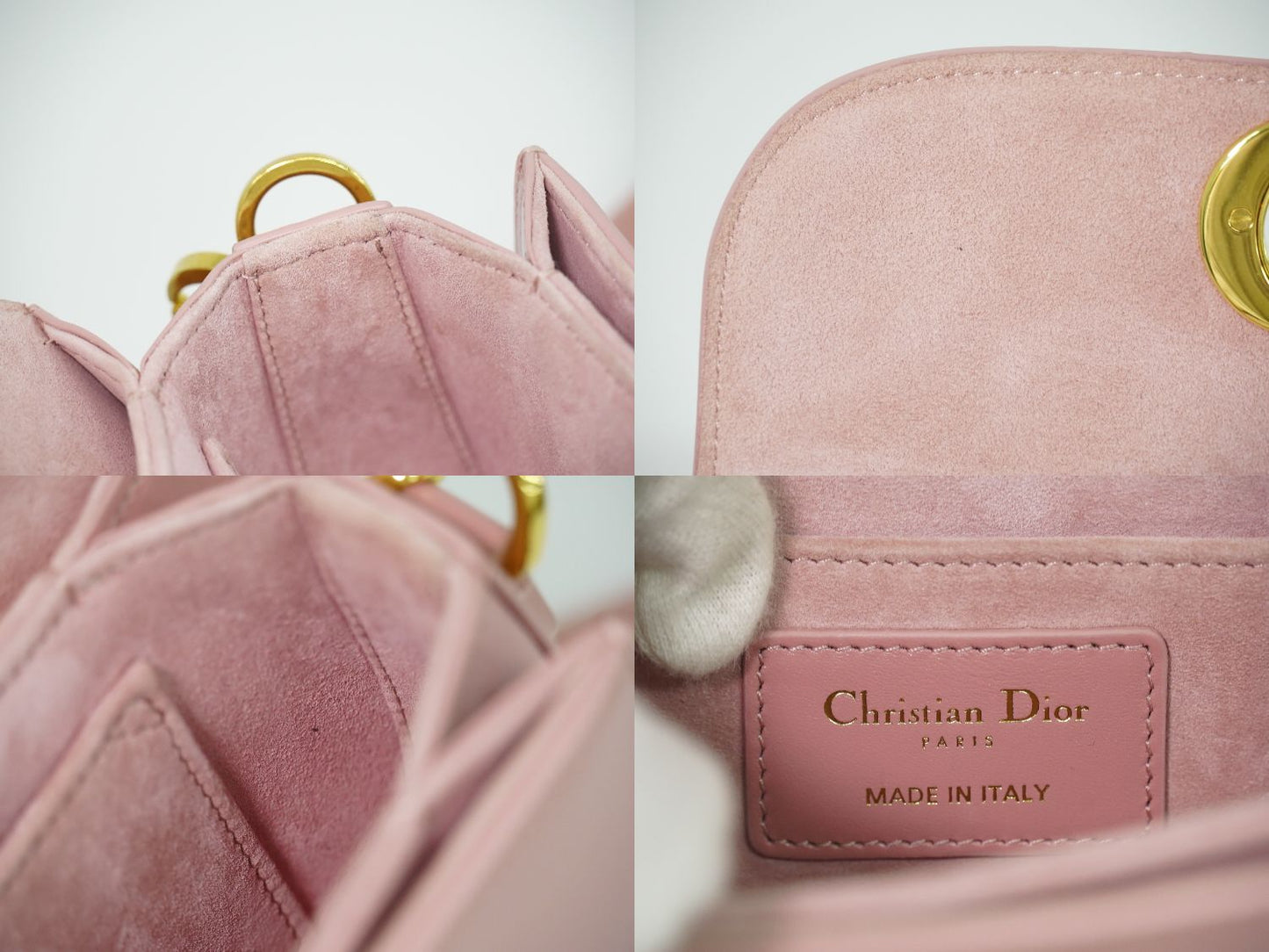 Dior 30 Montane Avenue Shoulder Bag Pochette Leather Pink — view 9