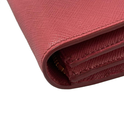 Prada Wallet Pink Shoulder Ribbon Leather — view 8