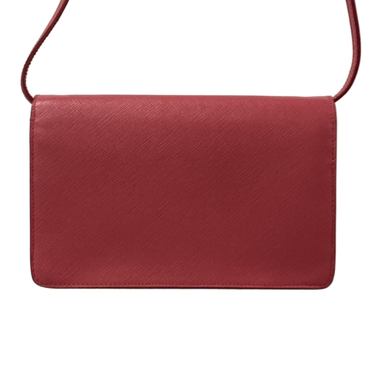 Prada Wallet Pink Shoulder Ribbon Leather — view 2