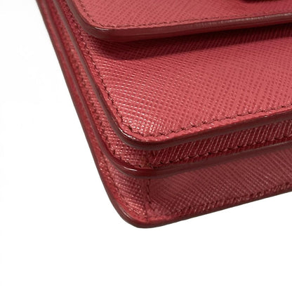 Prada Wallet Pink Shoulder Ribbon Leather — view 7