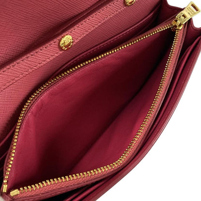 Prada Wallet Pink Shoulder Ribbon Leather — view 5