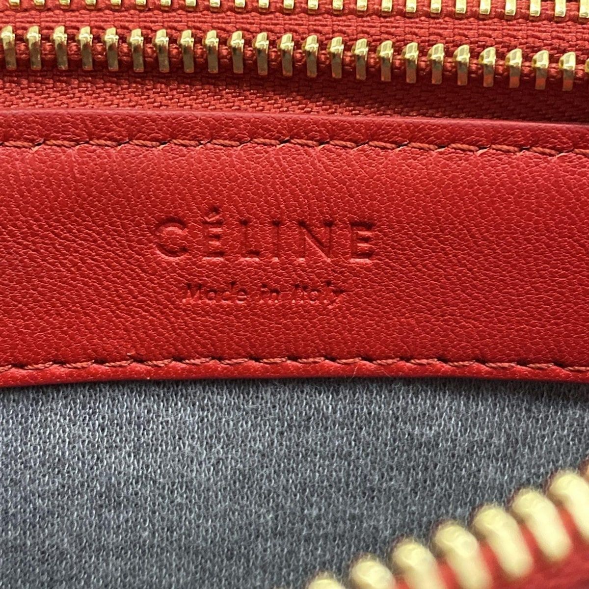 Celine Shoulder Bag Trio Red Leather — view 8