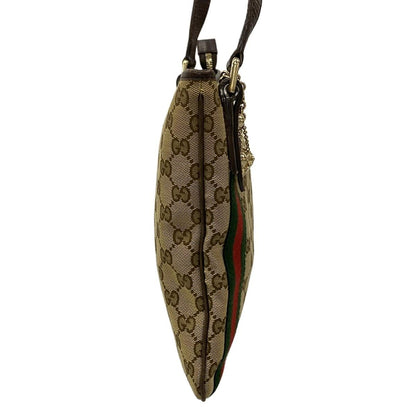 Gucci Shoulder Bag GG Pattern Sherry Dark Brown Beige Multi Leather — view 2