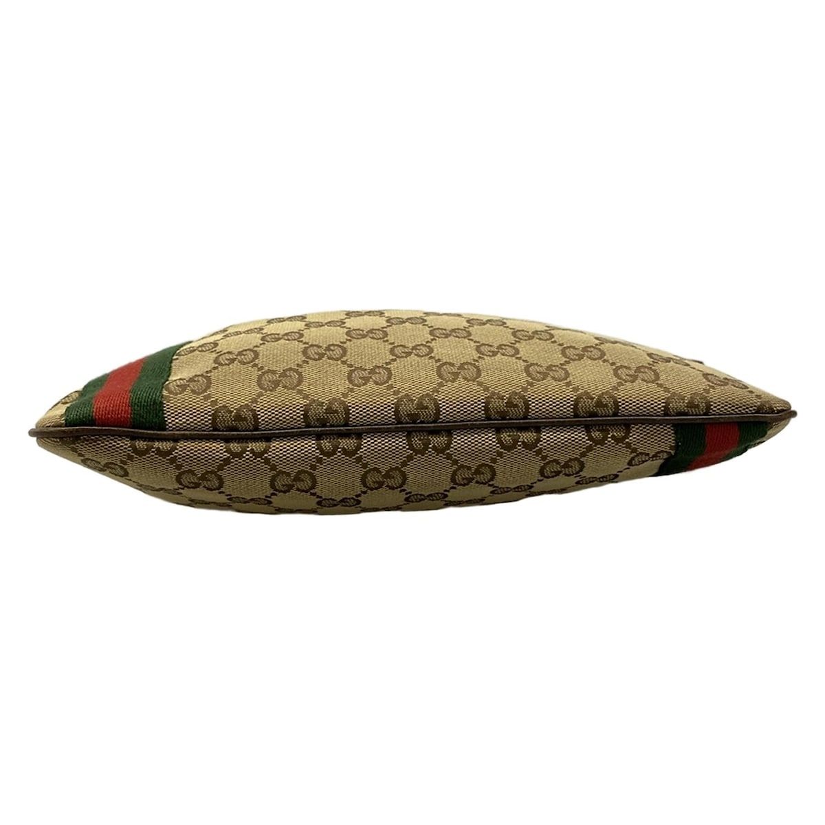 Gucci Shoulder Bag GG Pattern Sherry Dark Brown Beige Multi Leather — view 5