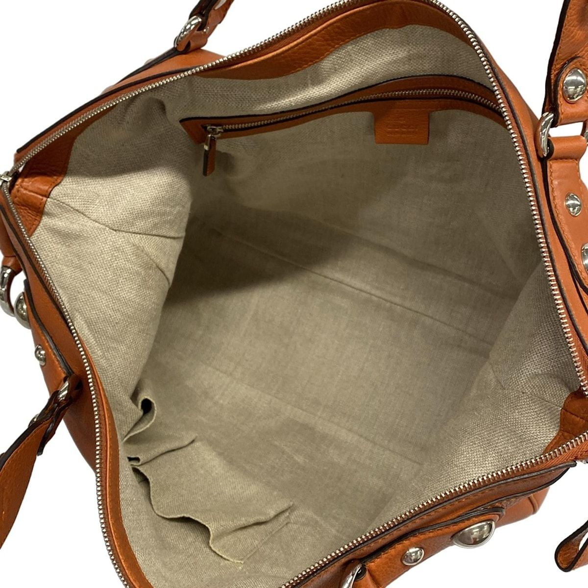 Gucci Handbag Orange Leather — view 7