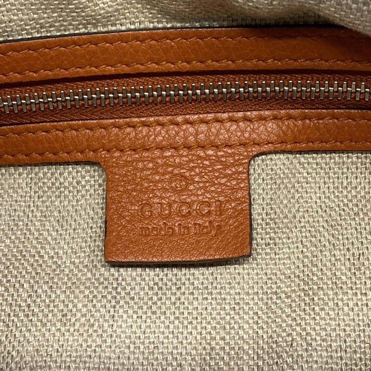 Gucci Handbag Orange Leather — view 9