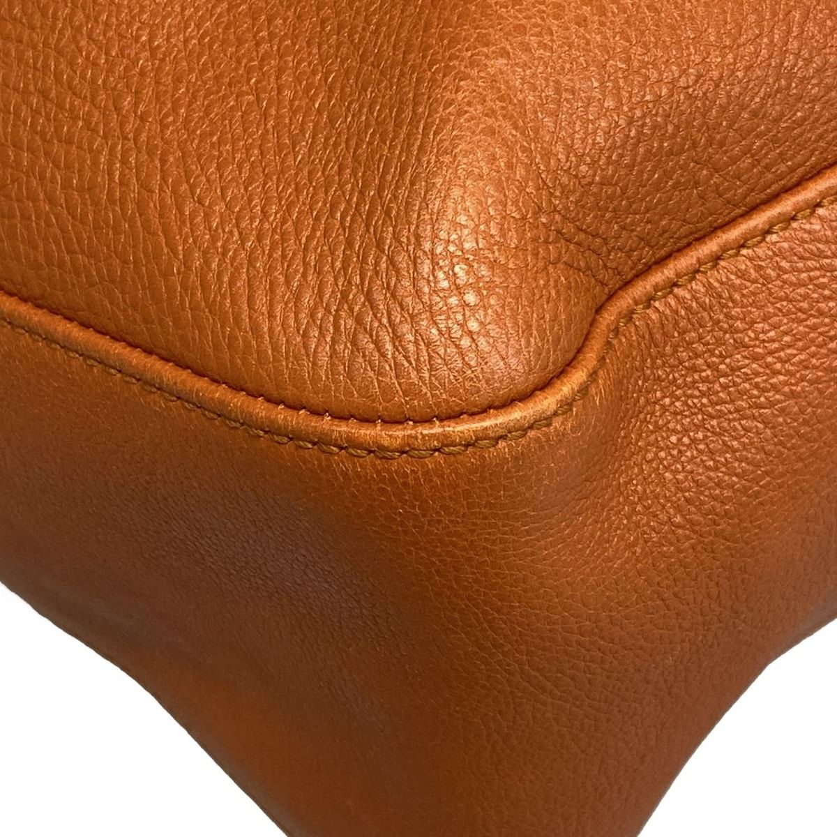 Gucci Handbag Orange Leather — view 6