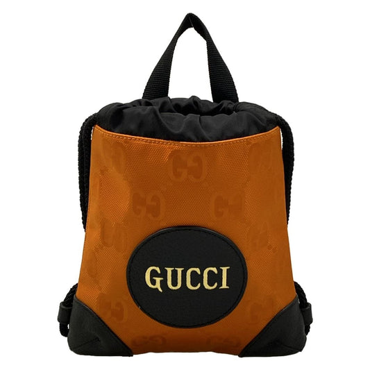 Gucci Backpack Off the Grit Orange Black Leather