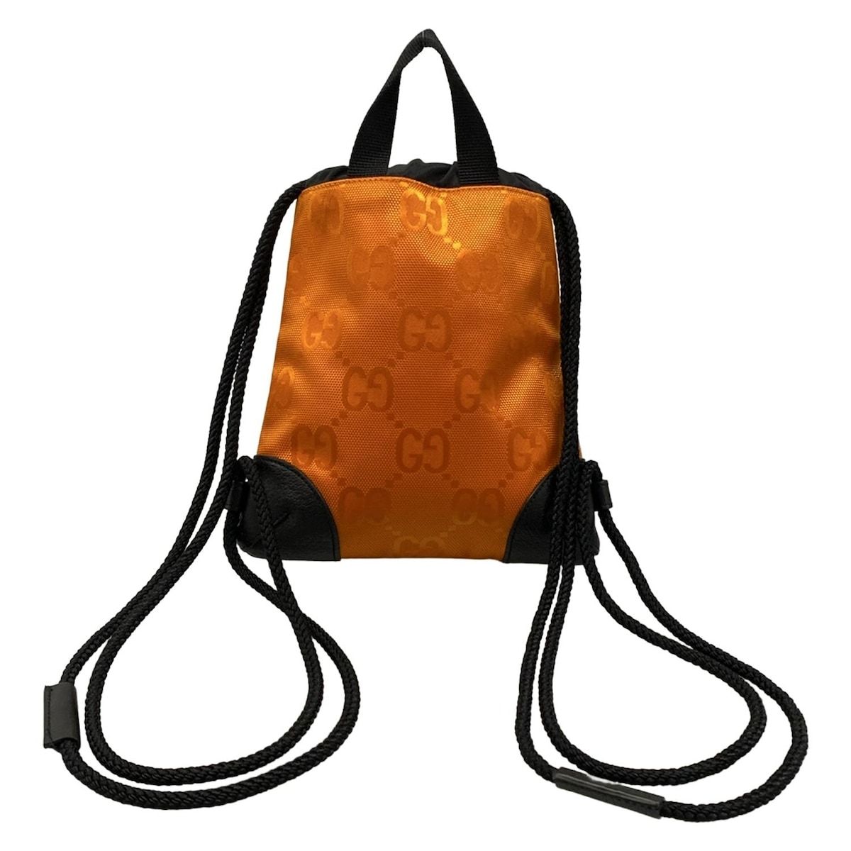 Gucci Backpack Off the Grit Orange Black Leather — view 3