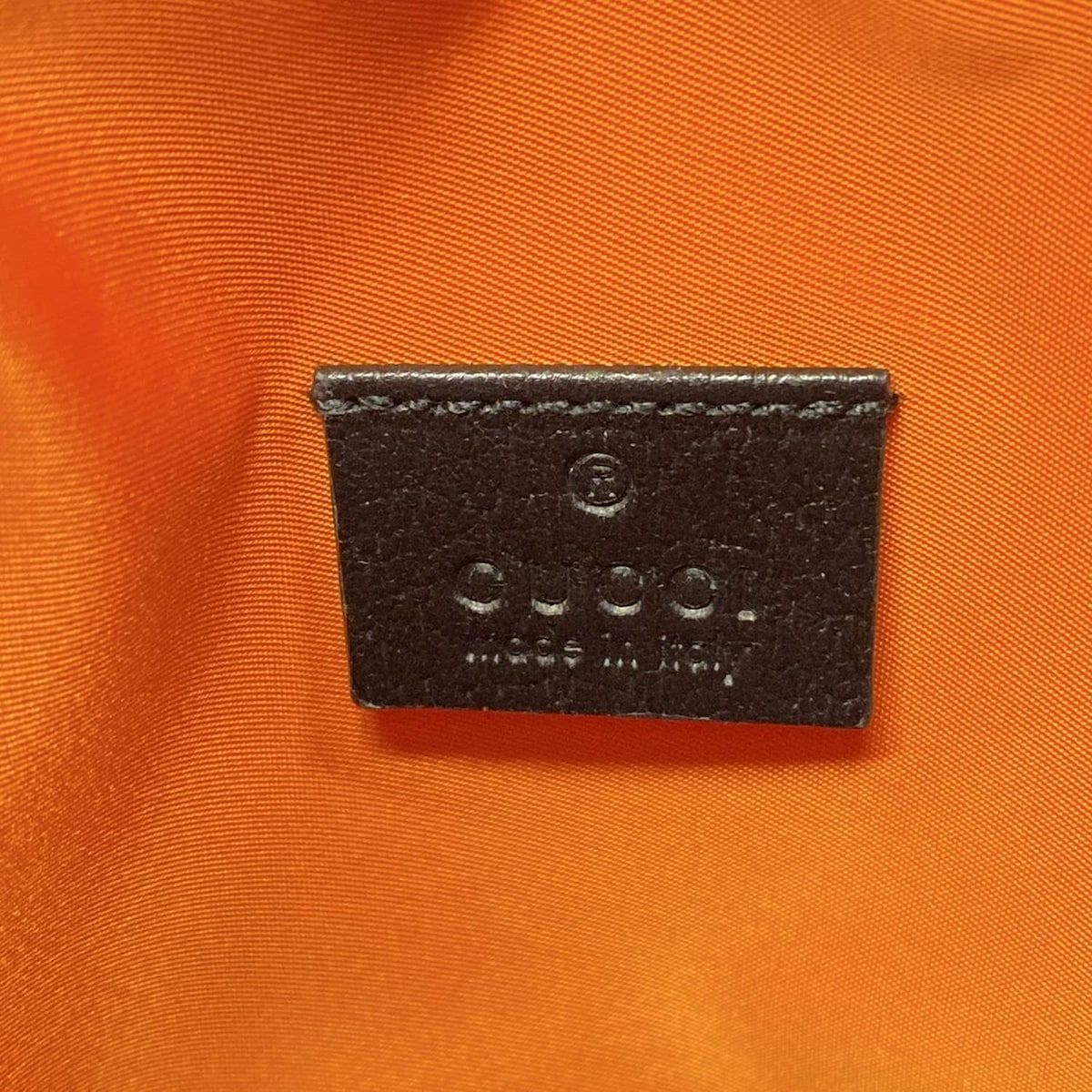 Gucci Backpack Off the Grit Orange Black Leather — view 9