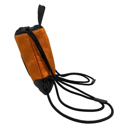 Gucci Backpack Off the Grit Orange Black Leather — view 4